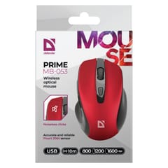 DEFENDER WIRELESS MOUSE PRIME RED 52052 5