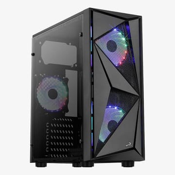 Aerocool Glider Cosmo-A-BK-v2 „Midi Tower“ Juoda