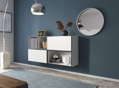 Cama ROCO15 BI/CZ/BI svetainės sekcija Spinta daiktams ir garso / vaizdo technikai laikyti