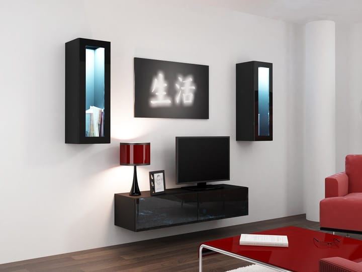 Cama VIGO 8 CZ/CZ svetainės sekcija Spinta daiktams ir garso / vaizdo technikai laikyti