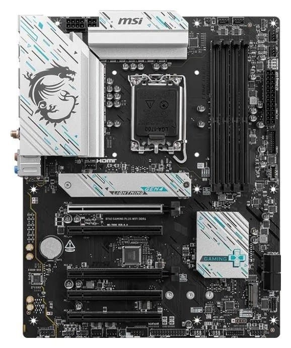 MSI B760 GAMING PLUS WIFI DDR4 pagrindinė plokštė Intel B760 LGA 1700 ATX