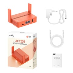 Cudy AC1200 belaidis maršrutizatorius Greitas eternetas Dviguba juosta (2,4 GHz / 5 GHz) Oranžinė 4
