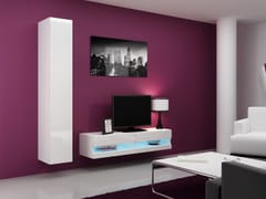 Cama VIGO NEW13BI/BI svetainės sekcija Spinta daiktams ir garso / vaizdo technikai laikyti 1