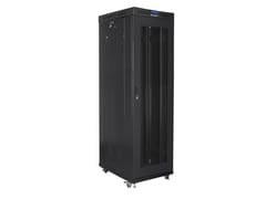 LANBERG PASTATOMA 19" RACK SPINTA 42U 600 × 1000 JUODA PERFORUOTOS DURYS LCD (FLAT PACK) V2 6