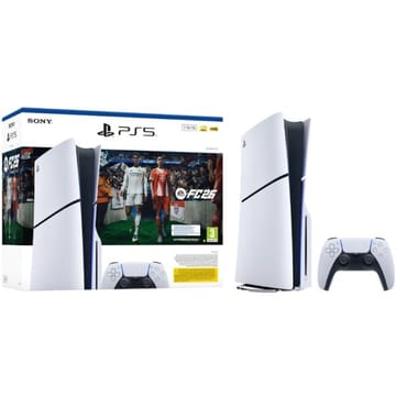 Sony PlayStation 5 Slim + EA Sports FC 26 1 TB Wi-Fi Juoda, Balta