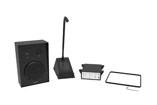 Contacta STS-K009-IP-L-B IP55 ant paviršiaus montuojama įėjimo sistema su klausos kilpos antena