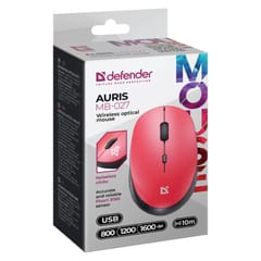DEFENDER MOUSE AURIS MB-027 RF SILENT RED 52026 6