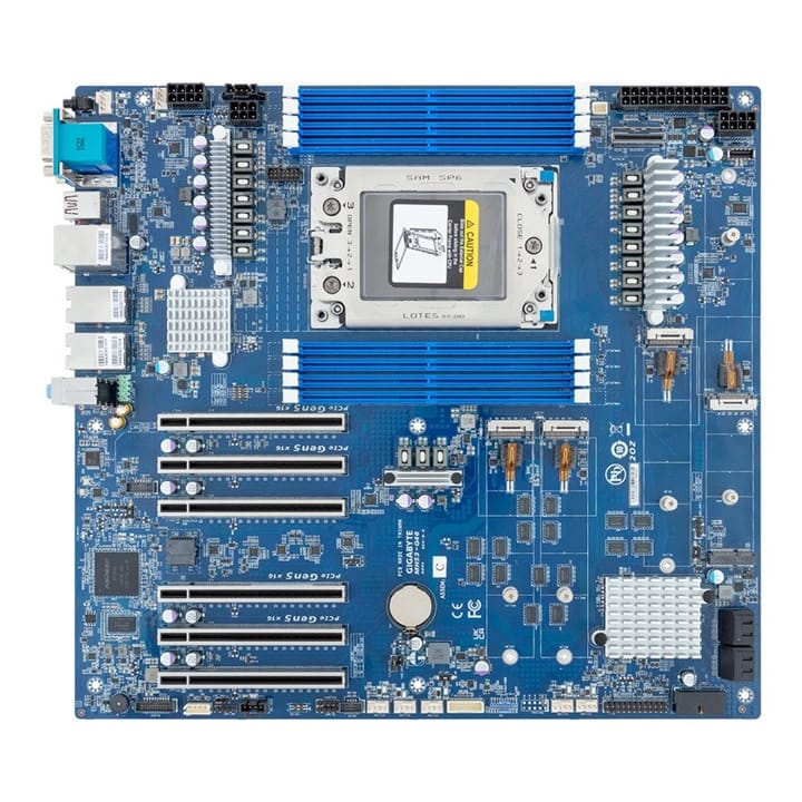 Pagrindinė plokštė - Gigabyte MH53-G40 1x sTR5 AMD Ryzen Threadripper PRO 7000 WRX90