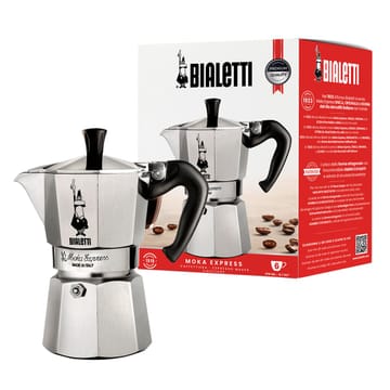 Bialetti Moka Express Mokos gaminimo indas 0,3 L Aliuminis, Juoda