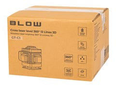 GT-C1 BLOW kryžminis lazerinis lygio matuoklis – 12 linijų 3D 5