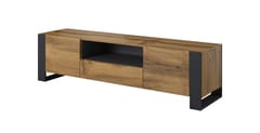 Cama WOOD RTV TV stovas / baldas garso ir vaizdo aparatūrai 1 stalčiai 2 spintos 2