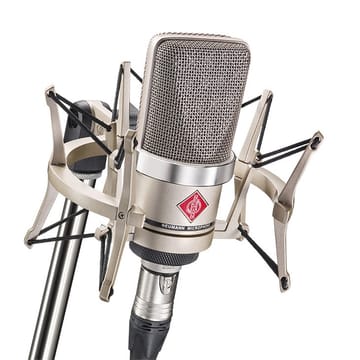 Neumann TLM 102 NI Studio-Set - didelės diafragmos kondensatorinis mikrofonas su amortizacine laikikliu, nikelis
