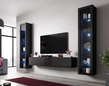 Cama VIGO SLANT 6 CZ svetainės sekcija Spinta daiktams ir garso / vaizdo technikai laikyti