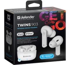 Bluetooth ausinės TWINS 903 balta 6