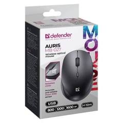 DEFENDER MOUSE AURIS MB-027 RF SILENT BLACK 52027 6