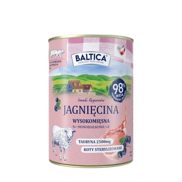 BALTICA Flavors of the Regions Lamb Mono - šlapias kačių maistas - 400g