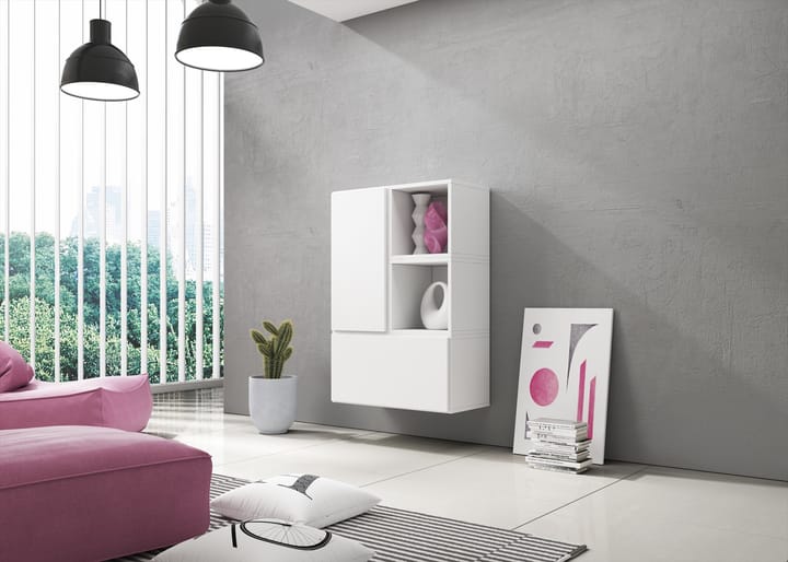 Cama ROCO17 BI/BI/BI svetainės sekcija Spinta daiktams ir garso / vaizdo technikai laikyti