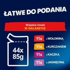 PURINA Felix Fantastic in jelly Box - šlapias kačių maistas - 44x85g 3