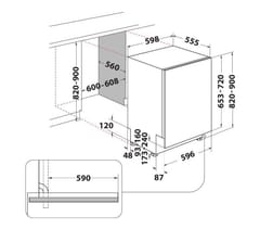 Integruota indaplovė "Whirlpool W2I HD524 AS" 6