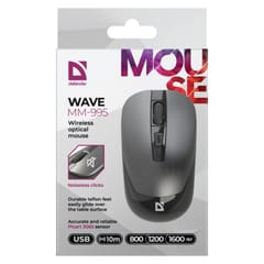 DEFENDER WIRELESS MOUSE WAVE SILVER 52993 4
