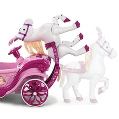 Huffy Elektrinė Disney Princess karieta su arkliu 6 V rožinė 3