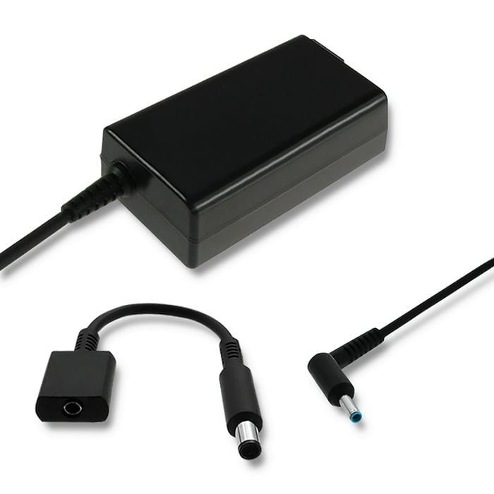 Qoltec 51728 Maitinimo adapteris HP | 65W | 19V | 3,33A 4,5*3,0+pin | adapteris 4,5*3,0+pin/7,4*5,0+pin | maitinimo kabelis