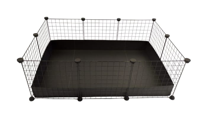 C&C modulinis narvas 3x2 110x75 cm jūrų kiaulytė, ežys, juodas