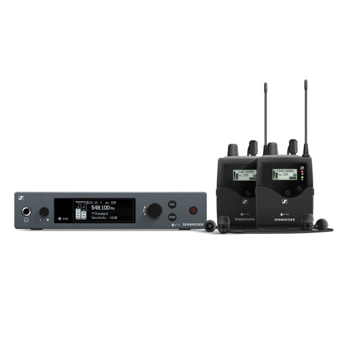 Sennheiser EW IEM G4-twin-A1 - Garso grįžtamojo ryšio rinkinys su dviem imtuvais (klausymosi etapas) 470-516 MHz