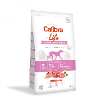 CALIBRA Life Junior Large breed Lamb - sausas maistas šunims - 12kg