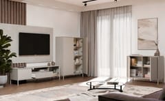 TV spintelė KAMARO 160 SLIM/GŁ KAŠMYRO SPALVA 6