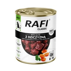 RAFI Classic with game - drėgnas ėdalas šunims - 800g