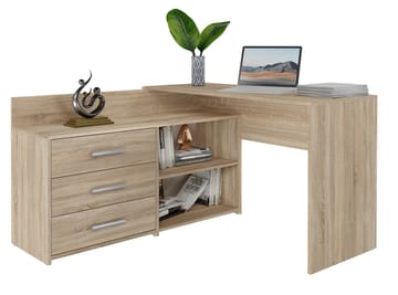 Topeshop DANY SONOMA KPL kompiuterio stalas Ąžuolo spalva