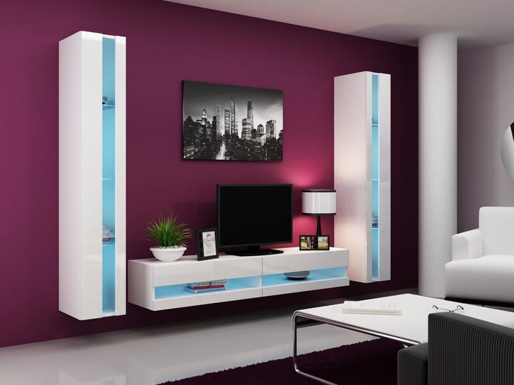 Cama VIGO NEW3 BI/BI svetainės sekcija Spinta daiktams ir garso / vaizdo technikai laikyti