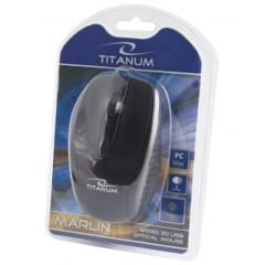 TITANUM TM110K kompiuterio pelė Abiems rankoms USB A tipo Optinis 1000 DPI 3