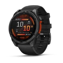 Garmin Fenix 8 3,56 cm (1.4") AMOLED 47 mm Skaitmeninis 454 x 454 pikseliai Lietimui jautrus ekranas Juoda „Wi-Fi“ GPS (palydovinis) 1