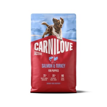 CARNILOVE Active Dog Puppies Salmon&turkey - sausas pašaras šunims - 4kg