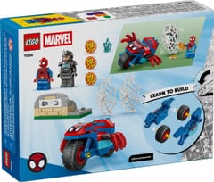 LEGO MARVEL 11206 Spidey ant savo motociklo prieš Rhino 2