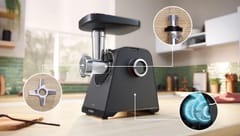 Bosch Serie 4 MFWS440B mėsmalė 1900 W Juoda, Sidabras 6