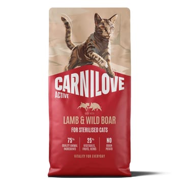 CARNILOVE Active Cat Lamb&Wild Boar Sterilised - sausas pašaras katėms - 2kg
