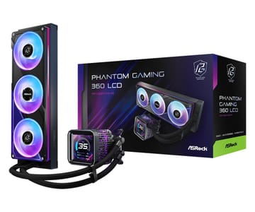 ASRock Phantom Gaming 360 LCD aušinimas
