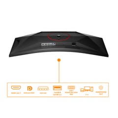 AOC G4 CU34G4ZCA kompiuterio monitorius 86,4 cm (34") 3440 x 1440 pikseliai Wide Quad HD Juoda, Raudona 7