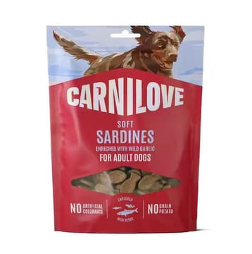CARNILOVE Soft Sardines enriched with wild garlic - skanėstas šuniui - 200g