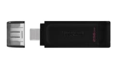 Kingston Technology DataTraveler 70 USB atmintukas 256 GB C tipo USB 3.2 Gen 1 (3.1 Gen 1) Juoda 6