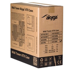 Akyga AK13BK kompiuterio korpusas „Micro Tower“ Juoda 3