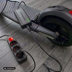 „Maclean Energy“ universalus įkroviklis / maitinimo adapteris paspirtukams, 54,6 V DC, 2 A, maks. 110 W, 6 jungtys, MCE665 7