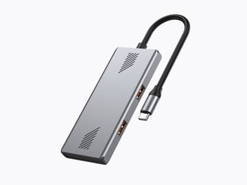 Gembird UHB-CM-U310-A2C2-01, 4 prievadų A + C USB 3.2 (2 kartos) C tipo šakotuvas
