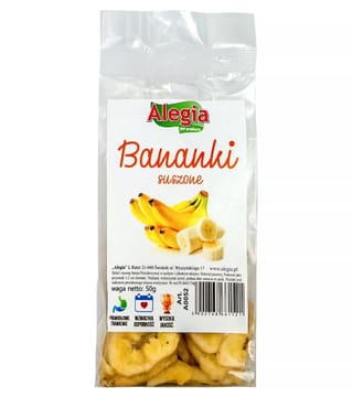 ALEGIA Dried bananas - skanėstas žiurkėms ir triušiams - 60g