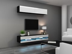 Cama VIGO NEW10CZ/BI svetainės sekcija Spinta daiktams ir garso / vaizdo technikai laikyti 2