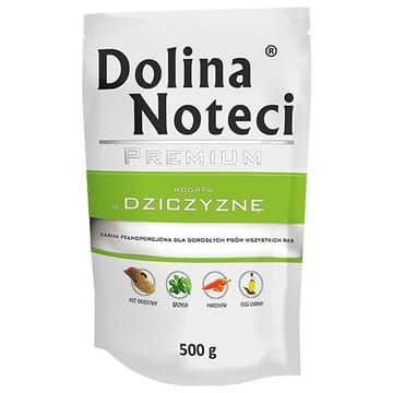 DOLINA NOTECI Premium Rich in game - drėgnas ėdalas šunims - 500g