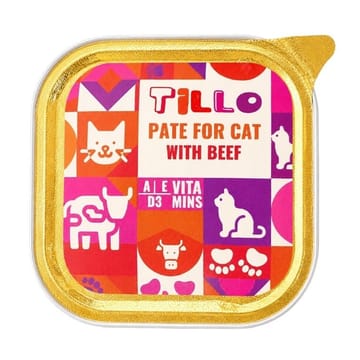 TILLO Pate Beef - šlapias kačių maistas - 100g